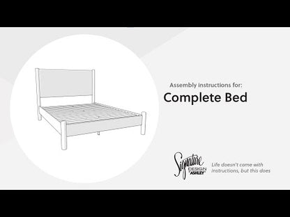 Cadmori - King Panel Footboard With Rails - Tan